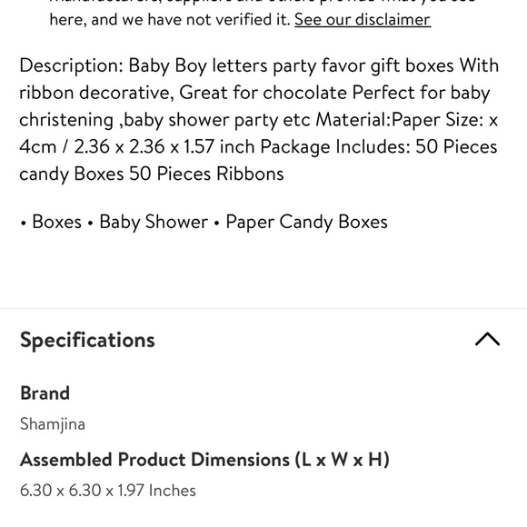 Baby shower/ baptism candy boxes - Picture 10 of 10